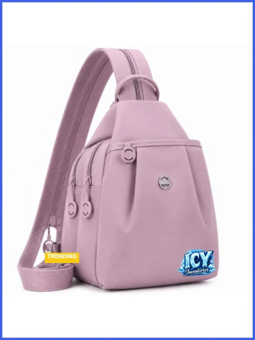 Water-Resistant Sling Backpack Crossbody Chest Bag for Women Travel Work